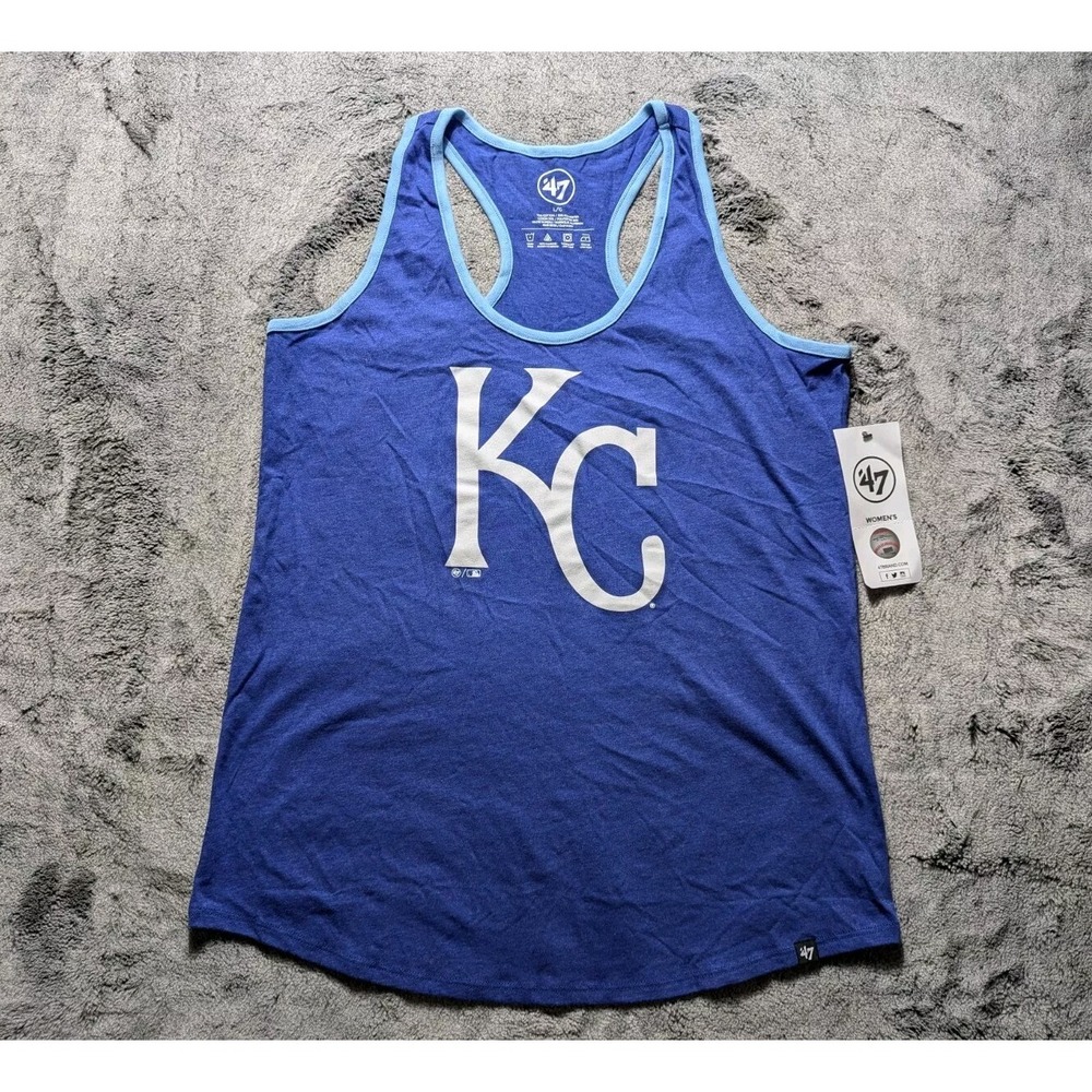 Kansas City Royals Tank Top Women's Size Large Blue